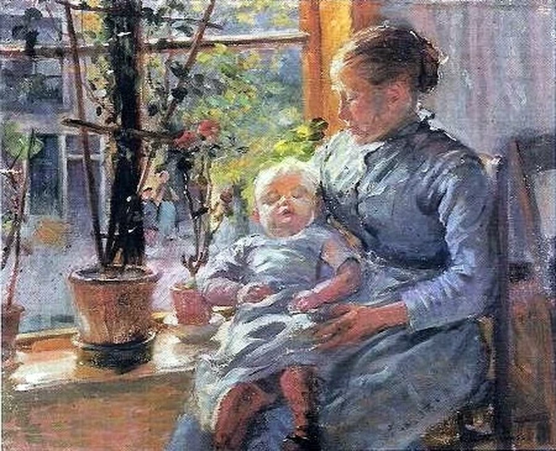 Madre con bambino, 1890